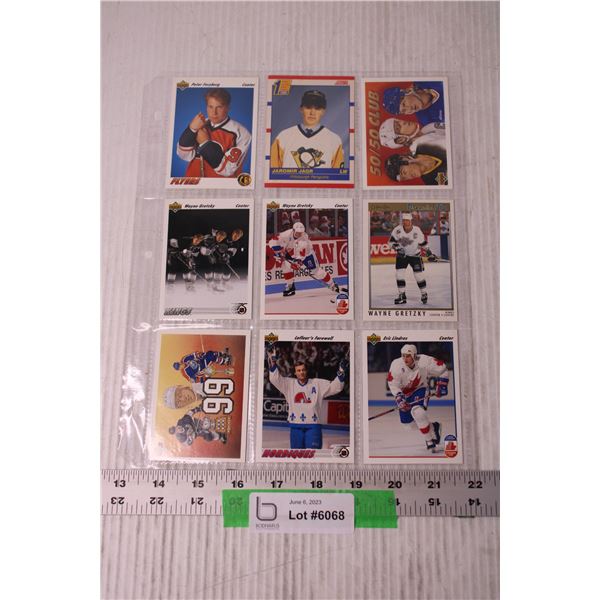 (9) NHL Rookies Trading Cards - Wayne Gretzky