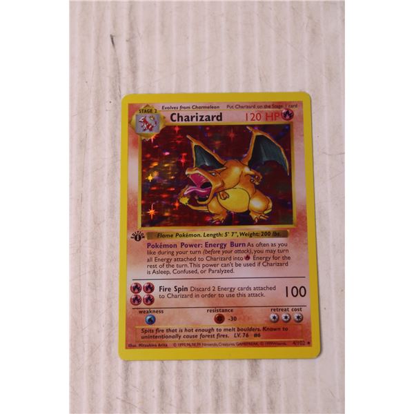 Base Set First Edition Charizard Pokmon Trading Card - Bodnarus  Auctioneering