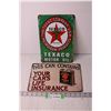 Image 1 : Shell Motor Oil and Texaco Motor Oil Tin Signs