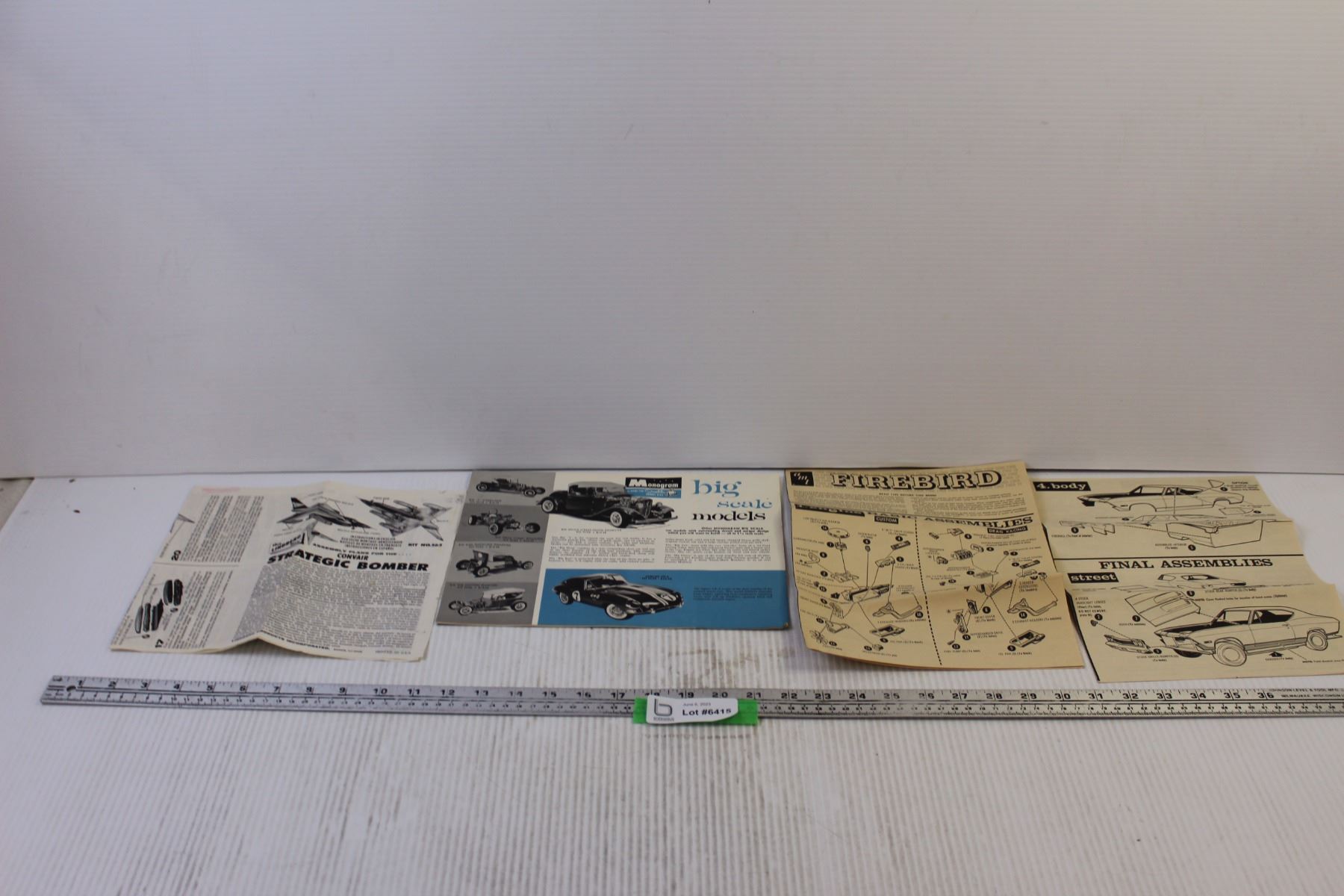 Model Manual Car Scale Modle Manuals - Bodnarus Auctioneering