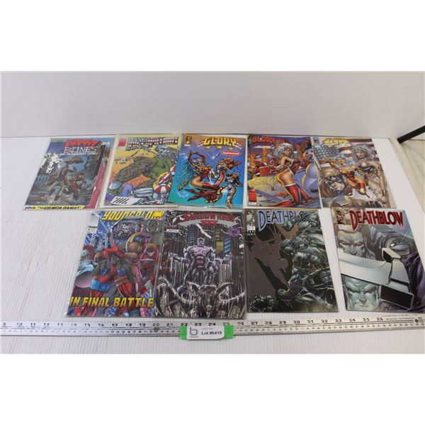 Lot of Comic Books Deathblow, Glory and More