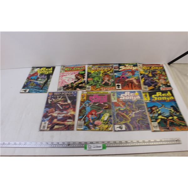 (9) Red Sonja Comic Books