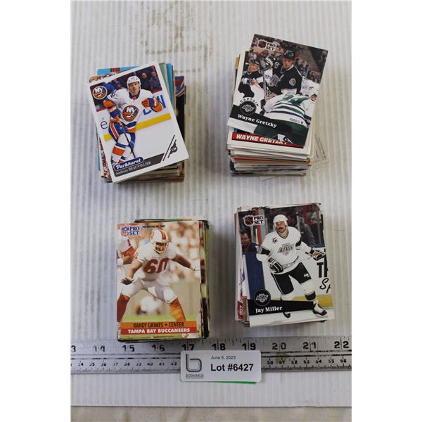Lot of Football and Hockey Cards