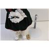 Image 3 : Holiday Christmas Porcelain Doll With Stand Broken Foot