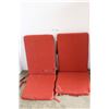 Image 1 : *(2) Red Outdoor Seat Cushions