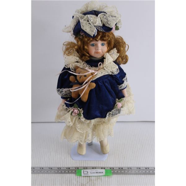 Porcelain Doll With Stand