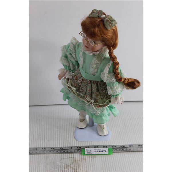 Porcelain Doll With Stand