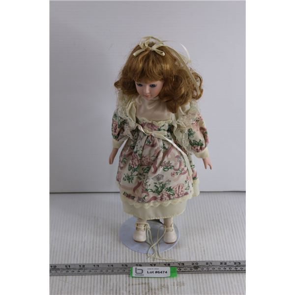 Porcelain Doll With Stand