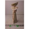 Image 1 : Ceramic Woman with Hat Figurine