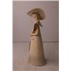 Image 2 : Ceramic Woman with Hat Figurine