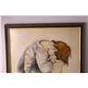 Image 2 : Framed Watercolour of Boy - 20" x 26"