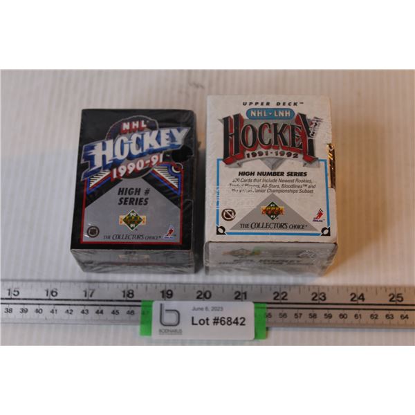 NHL Hockey 1990-91 - NHL Upper Deck Hockey Cards 1991-92 (both unopened)