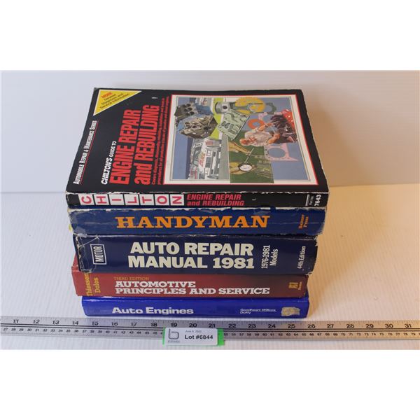 (4) Automobile Repair Manuals (1) Handy Man Maintenance