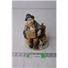 Image 1 : Man Playing Accordion Figurine - Made in Japan