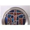 Image 2 : Stained Glass Plate - Crucifix