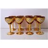 Image 2 : (8) Cranberry Bohemian Stemmed Glasses