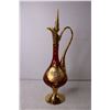 Image 2 : Cranberry Bohemian Glass Decanter