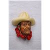 Image 3 : Bossons Man in Cowboy Hat Head Chalkware