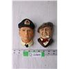 Image 1 : (2x Bid Price) (2) Bossons Chalkware Heads