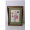 Image 2 : (2) Framed Floral Prints - 10" x 14"