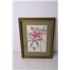 Image 2 : (2) Framed Floral Prints - 10" x 14"