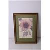 Image 2 : (2) Framed Floral Prints - 10" x 14"