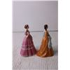 Image 4 : (2) 1983 Belles of the Masquerade Figurines by Franklin Porcelain (Margaret and Helen)