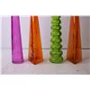 Image 2 : (4) Coloured Glass Vases