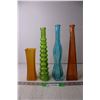 Image 1 : (4) Coloured Glass Vases