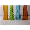 Image 2 : (4) Coloured Glass Vases