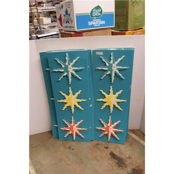 *(7) Foam Sun Decorative Boards - 16  x 44 