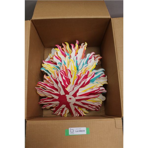 *Box of 30 Foam Sun Decorations