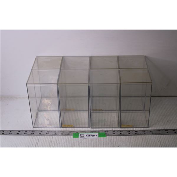 (8) Beanie Baby Display Cases