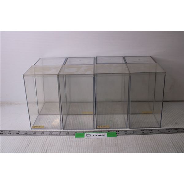 (8) Beanie Baby Display Cases