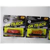 Image 2 : (4) Maisto on Track Train Cars in Pack