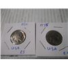 Image 2 : (2x Bid Price) Buffalo Nickels 1930's