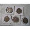 Image 2 : (5) 50c Coins 1940's