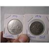 Image 3 : (5) 1970's Coins (50c, 1 Dollar Coins)