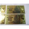 Image 3 : (4) One Hundred Trillion Dollar Bill Replica