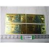 Image 1 : (4) One Hundred Trillion Dollar Bill Replica