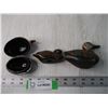 Image 4 : (3) Wooden Ducks