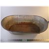 Image 1 : Vintage Small Wash Tub- 26"long,7" high and 17" across