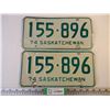 Image 1 : Set of 1974 Saskatchewan License Plates