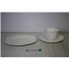 Image 1 : Shelley Bone China- Cup and Saucer w/ Matching Plate