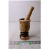 Image 1 : Wooden Mortar and Pestle