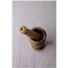 Image 3 : Wooden Mortar and Pestle