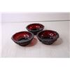 Image 2 : (3) Avon Glass Trinket Dishes