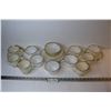 Image 1 : (2) Fire King Sets of Creamers & Sugar Bowls - Plates & Bowls