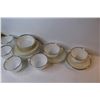 Image 2 : (2) Fire King Sets of Creamers & Sugar Bowls - Plates & Bowls