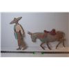 Image 1 : (2) Metal Wall Hangings - Mexican & Burrow